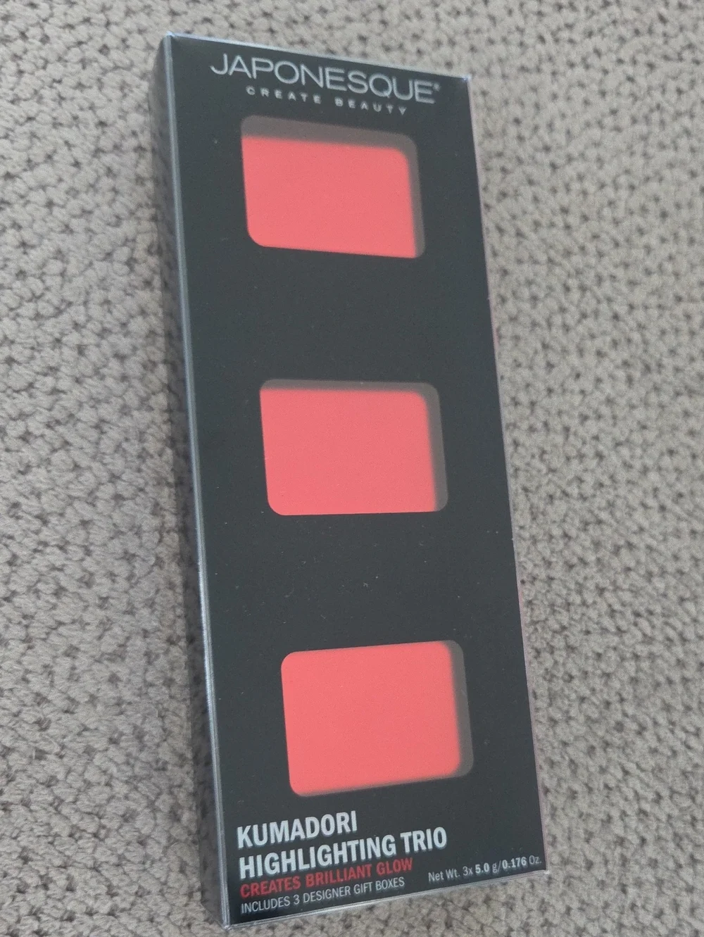 Japonesque Kumadori Highlighting Trio — Coral Pink Radiance